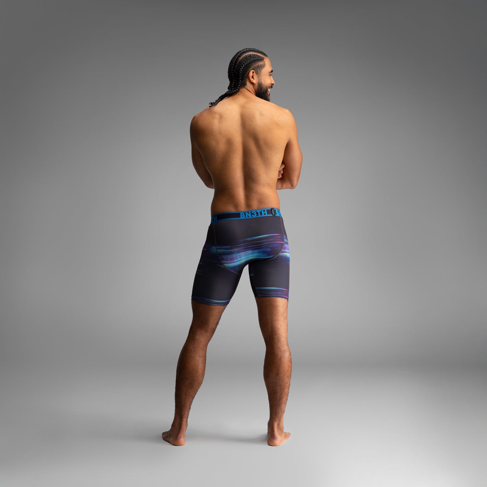 Pro Flex Max Boxer Brief: Pixel Matrix-Black | BN3TH Underwear