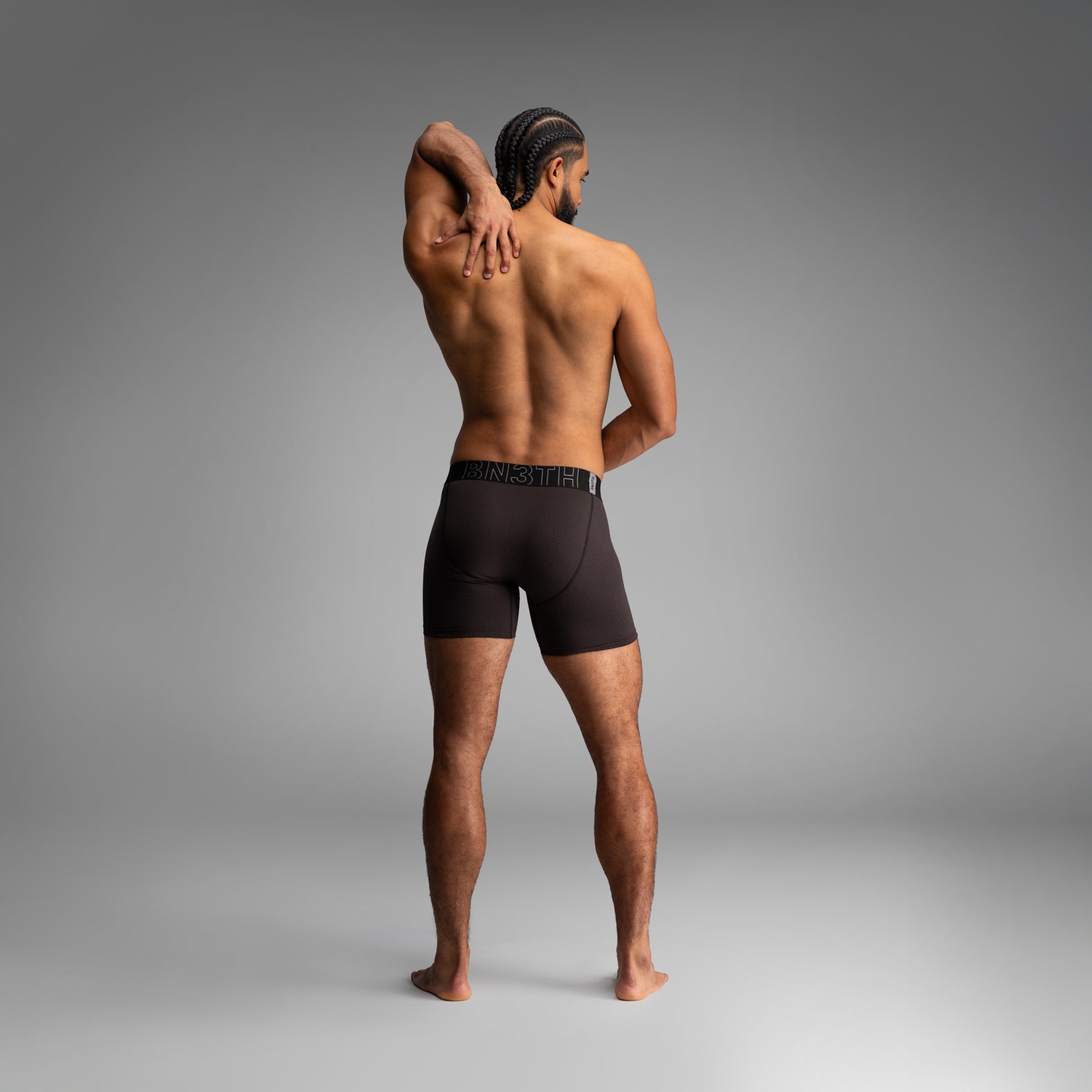 BN3TH Pro Agua X Boxer Brief: Black Quick Drying Underwear Layer