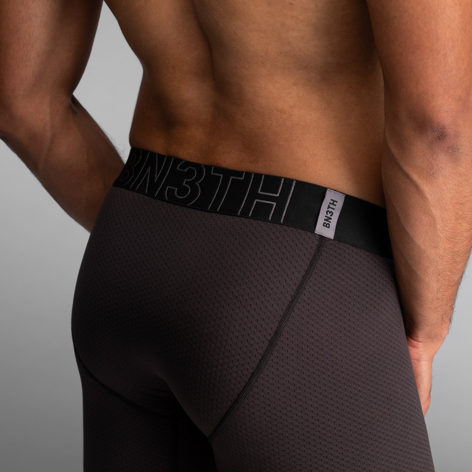 BN3TH Pro Agua X Boxer Brief: Black Quick Drying Underwear Layer