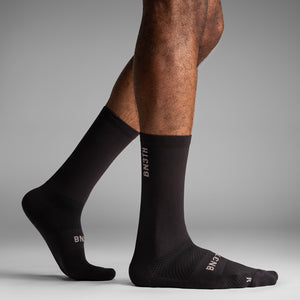 Pro Crew Sock Black 3 Pack Side