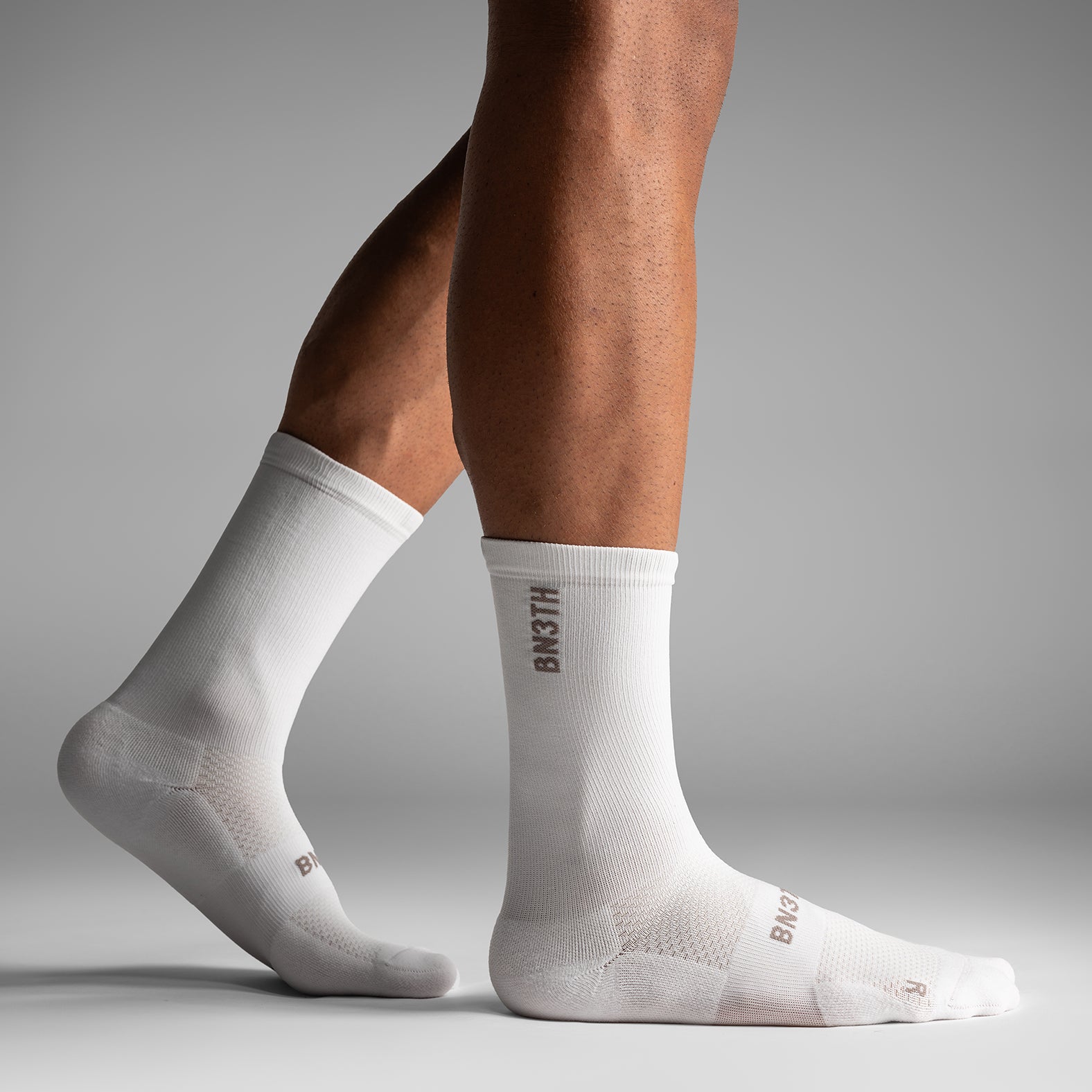 Pro Crew Sock White 3 Pack Side