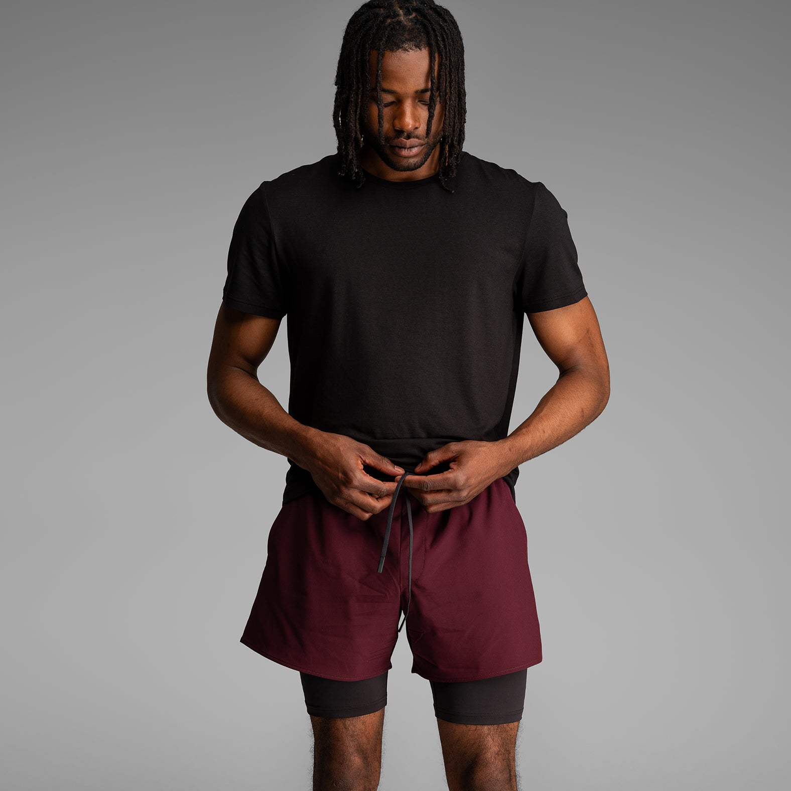 Session 2N1 Training Short 5": Wine Red | BN3TH Underwear