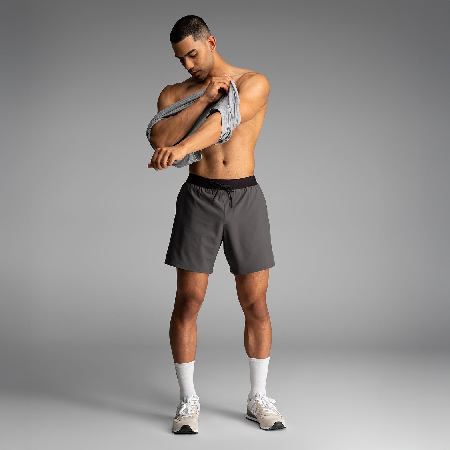 Session 7"  Training Short 2N1: Shadow Grey