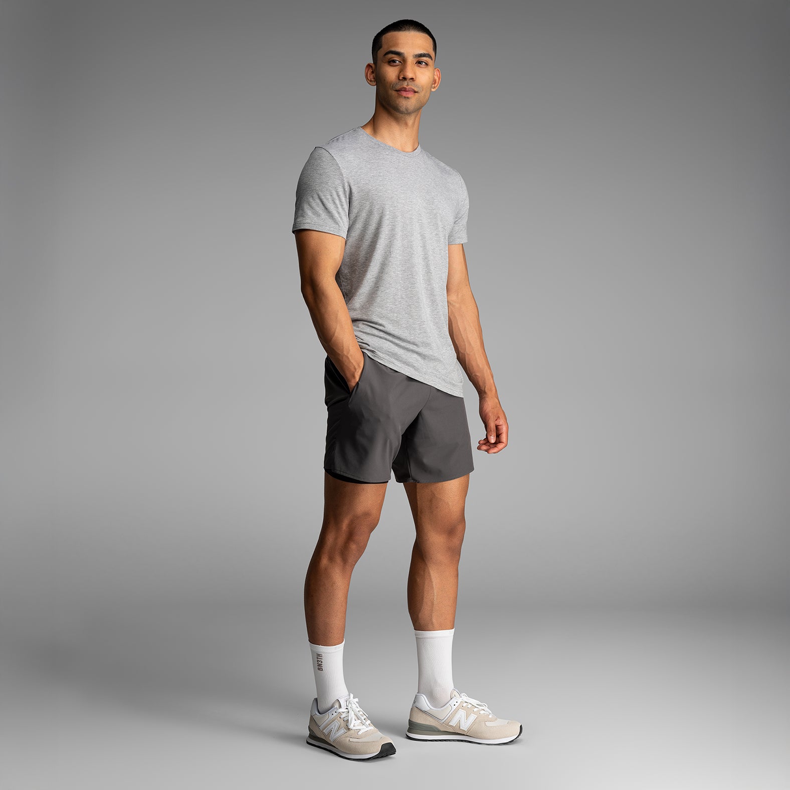 Session 7"  Training Short 2N1: Shadow Grey