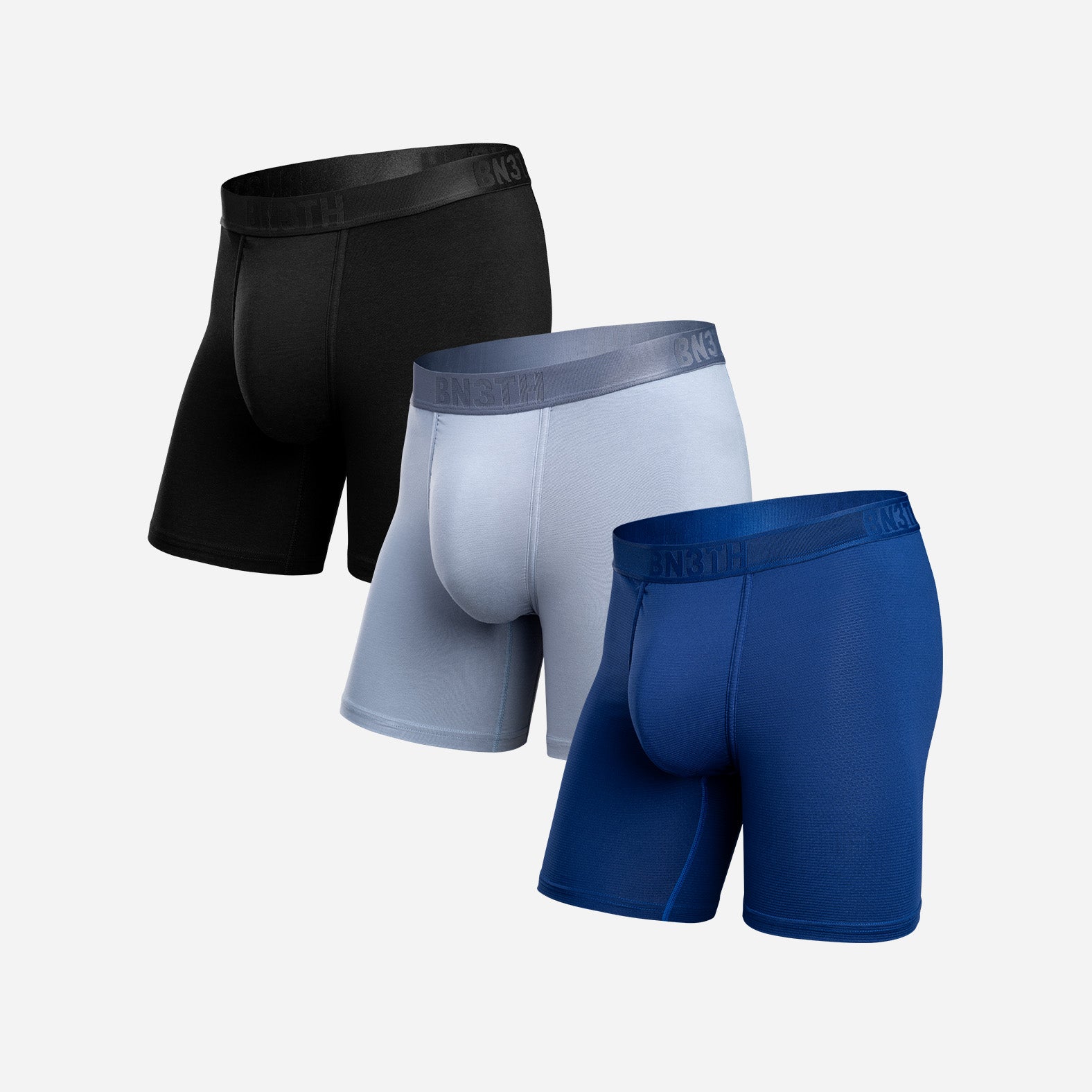 Everyday Blue Bundle: Essentials & Pro Flex Boxer Brief 3 Pack