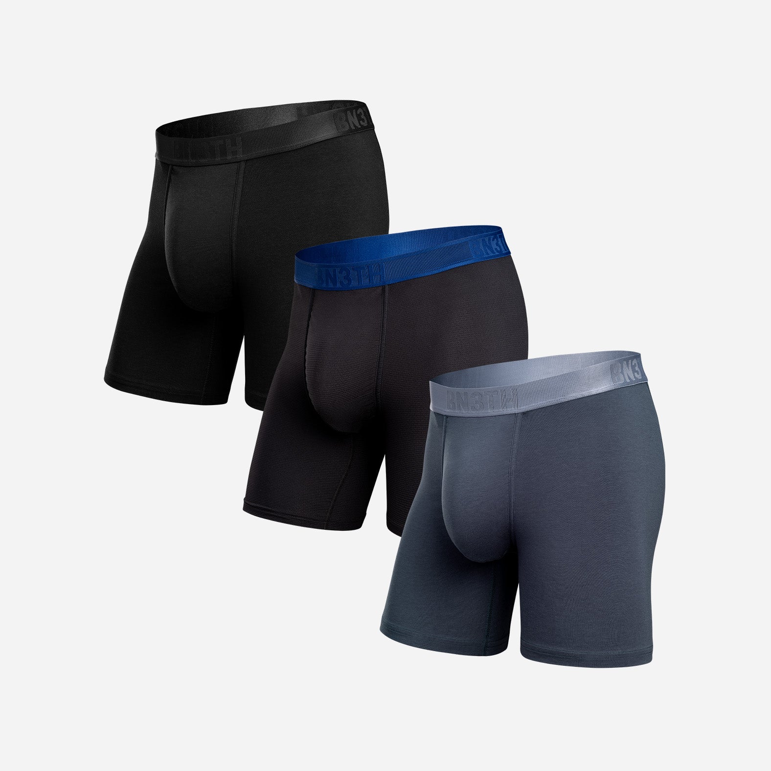 Everyday Black Bundle: Essentials & Pro Flex Boxer Brief 3 Pack