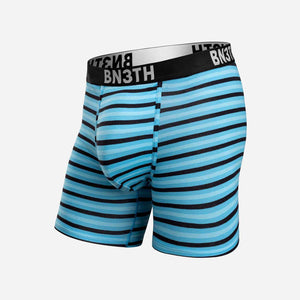 OUTSET BOXER BRIEF: MINI TRICOLOUR STRIPE TURQUOISE