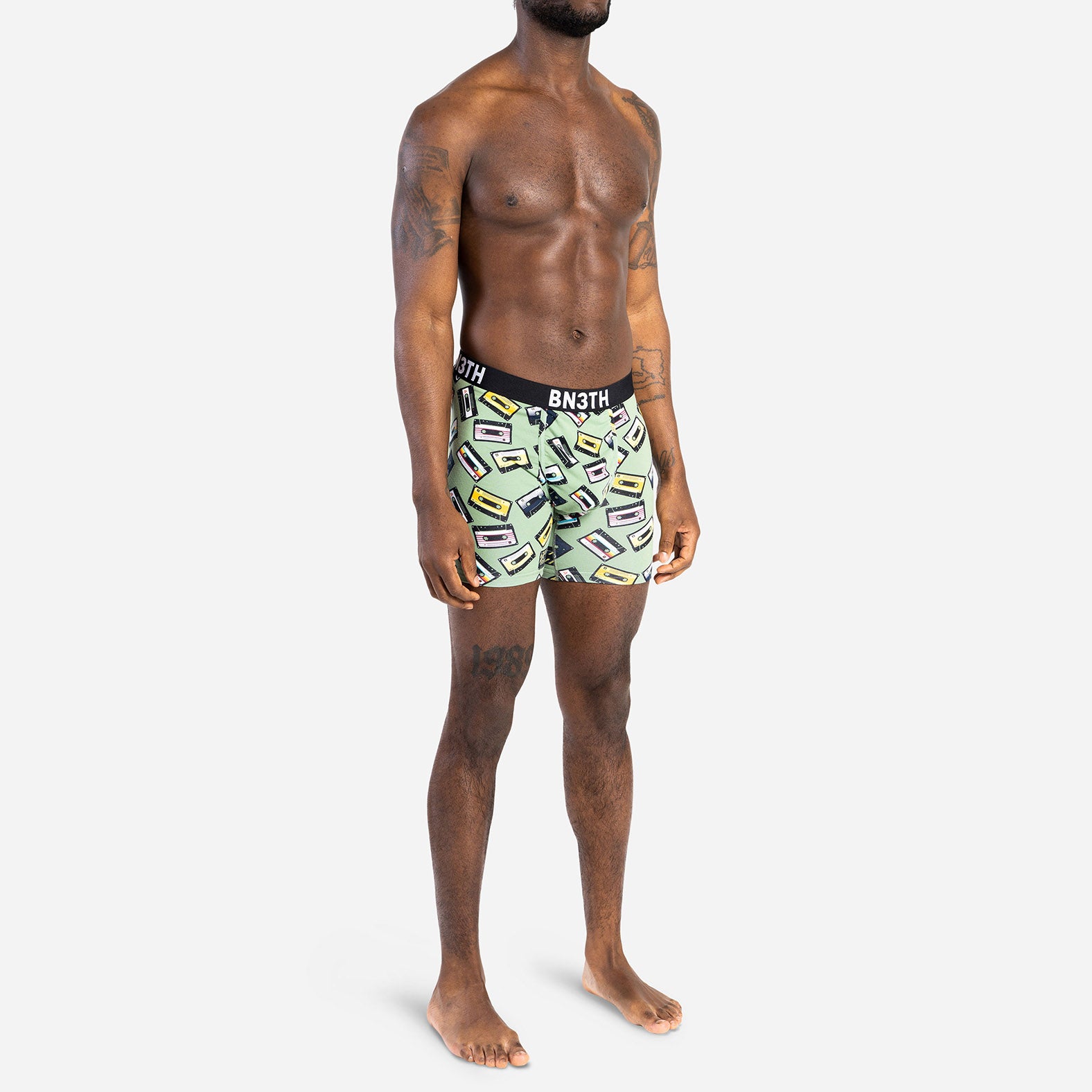 OUTSET BOXER BRIEF: NAVAL/CASSETTE MADNESS CEDAR 2 PACK