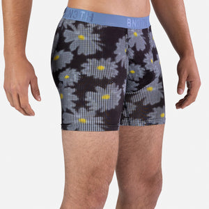 Classic Boxer Brief: Daisy Mosaic Dark Navy