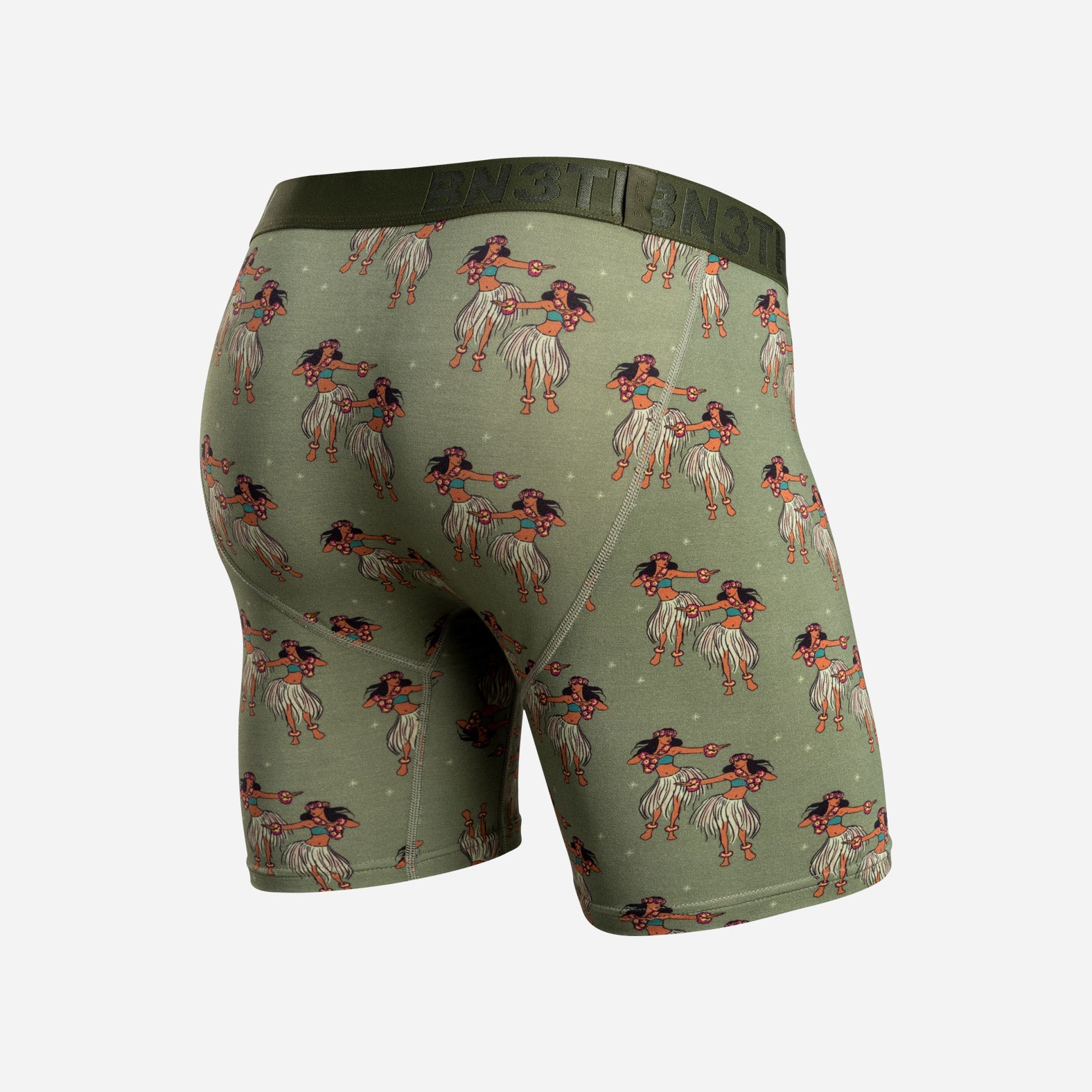 Classic Icon Boxer Brief: Hula Dancers Green