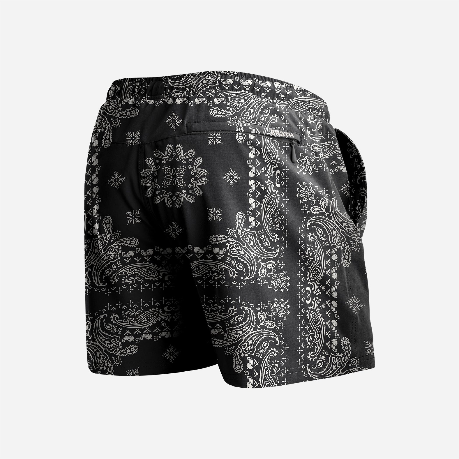 AGUA VOLLEY 2N1 SWIM SHORT 5": BANDANA BLACK