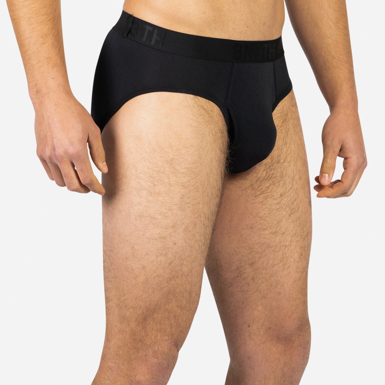 CLASSIC BRIEF WITH FLY: BLACK