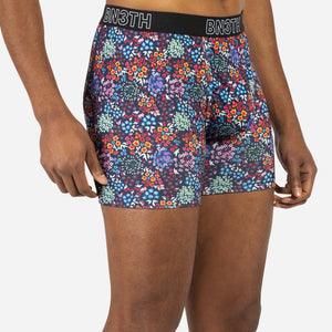 INCEPTION BOXER BRIEF: FLORAL FIELD NAVAL
