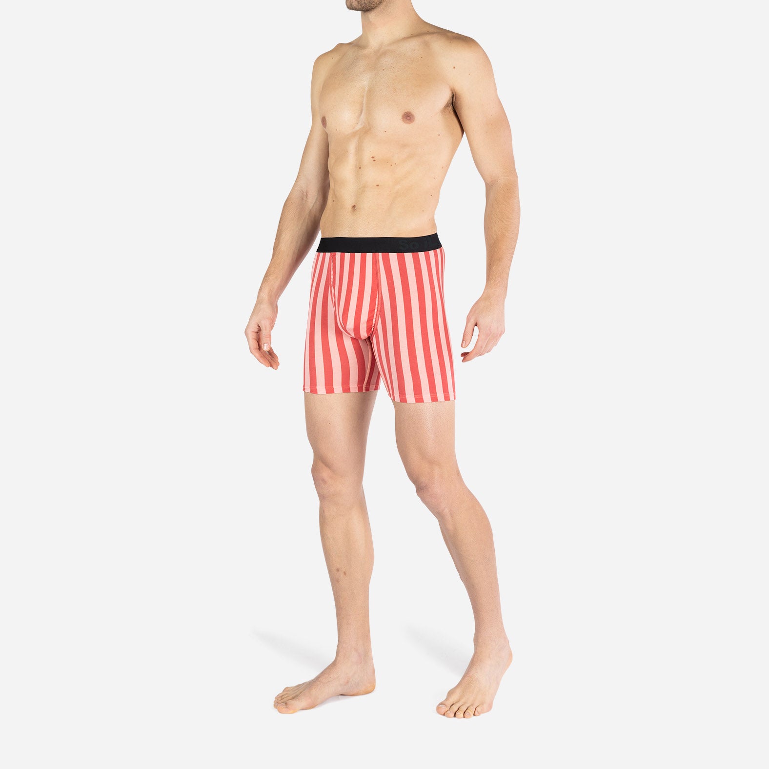 Classic Icon Boxer Brief: OTR Pink & Red Stripe