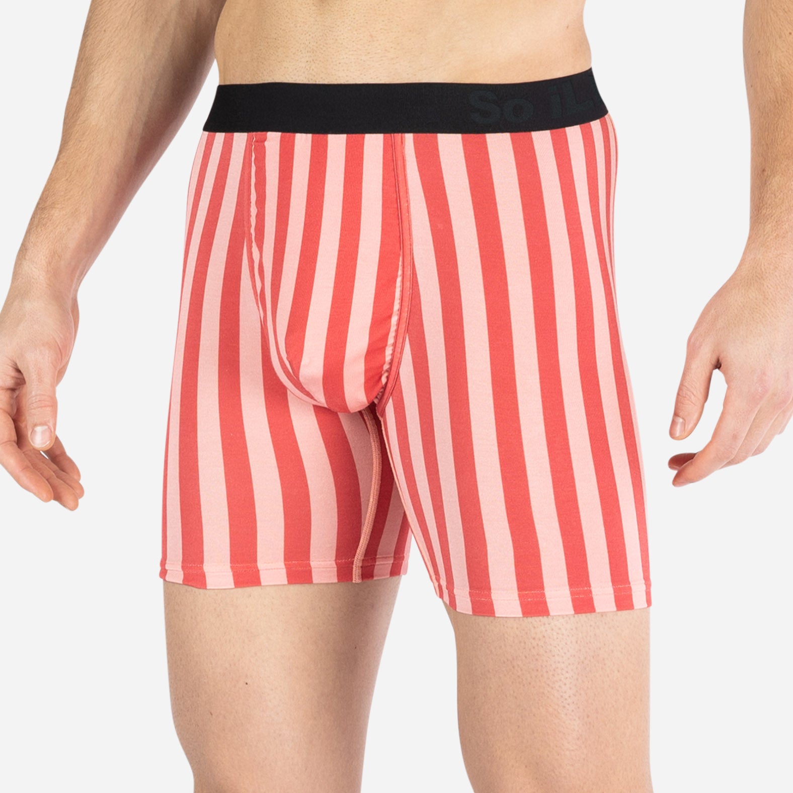 Classic Icon Boxer Brief: OTR Pink & Red Stripe