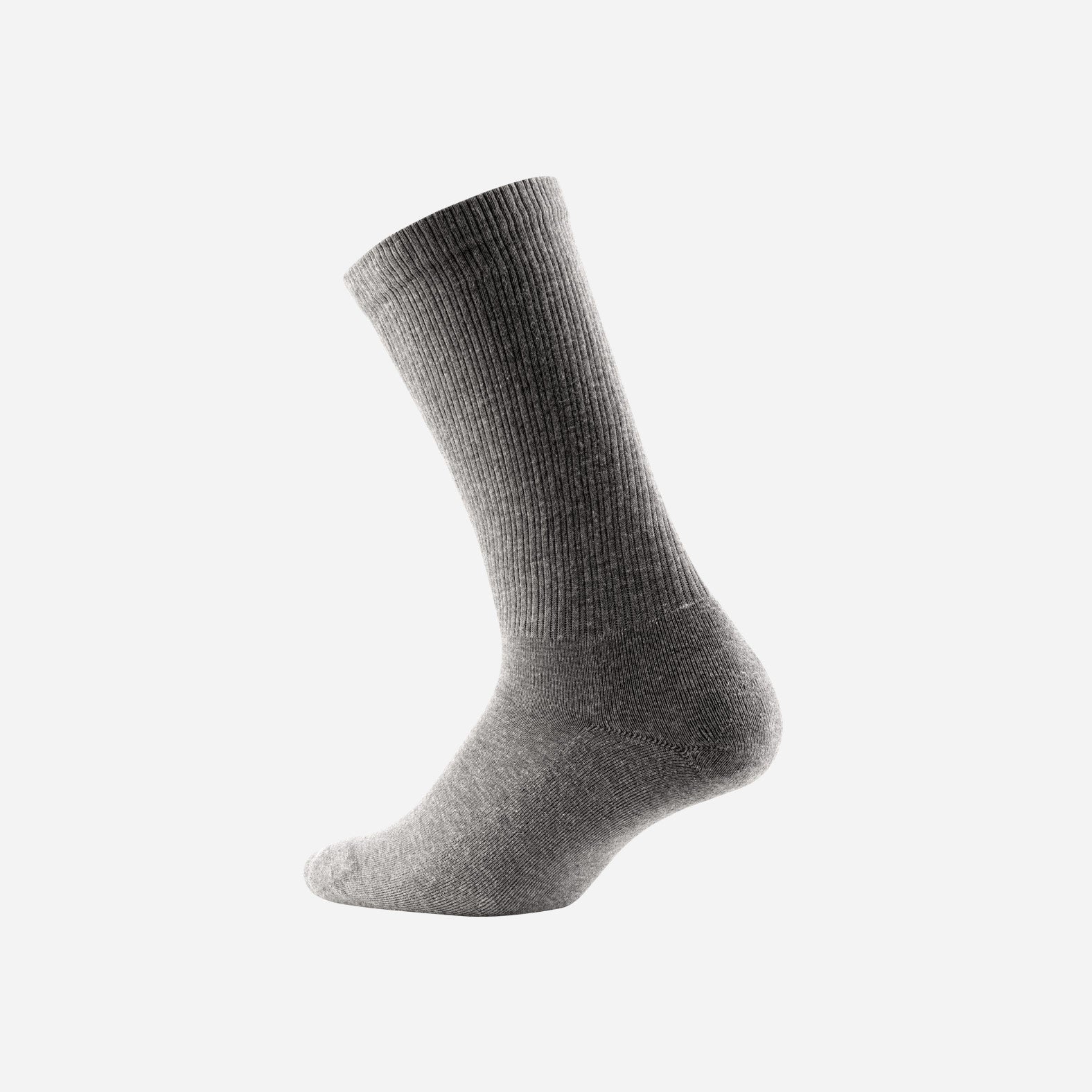 Classic Crew Sock: Heather Grey