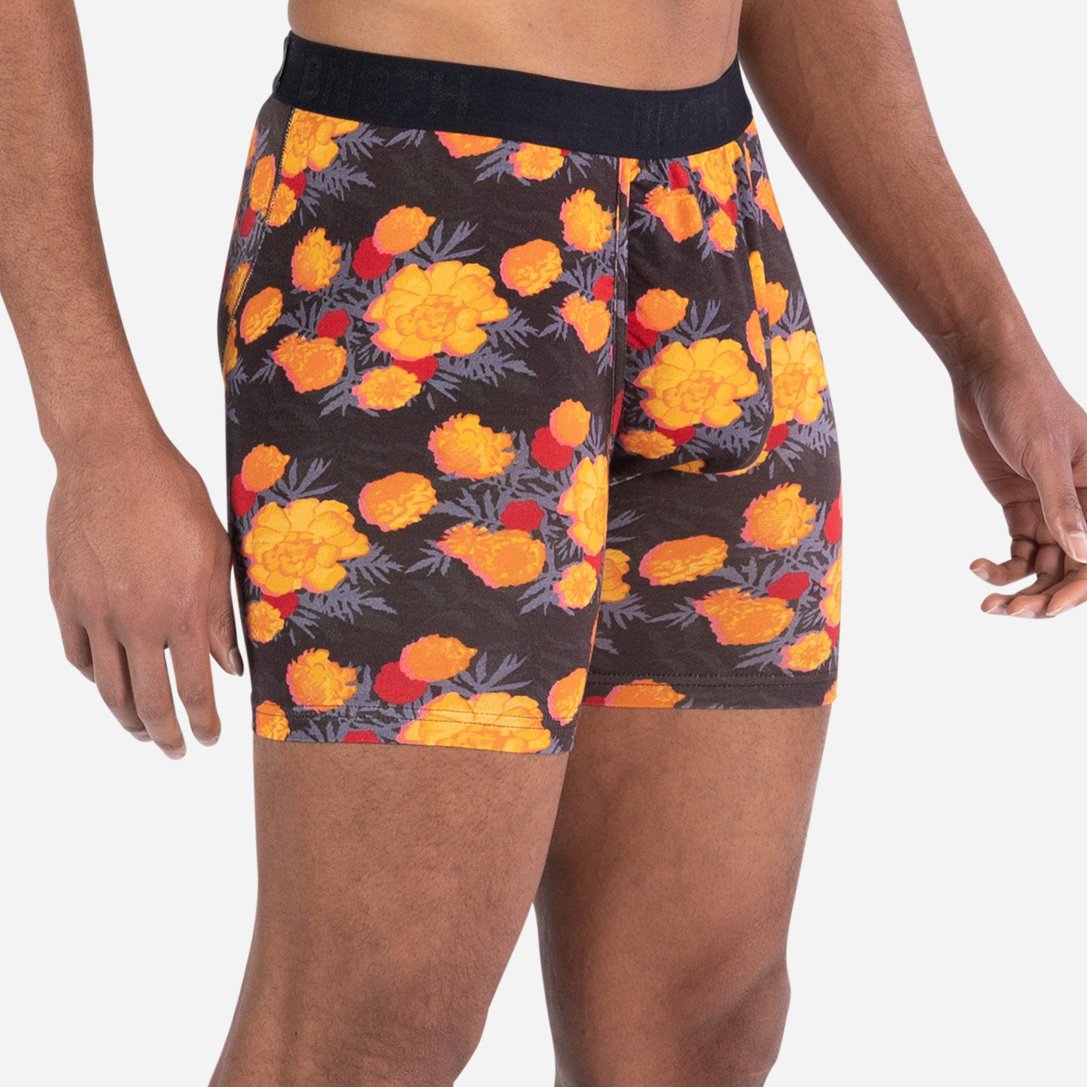 CLASSIC ICON BOXER BRIEF: MARIGOLD BLACK