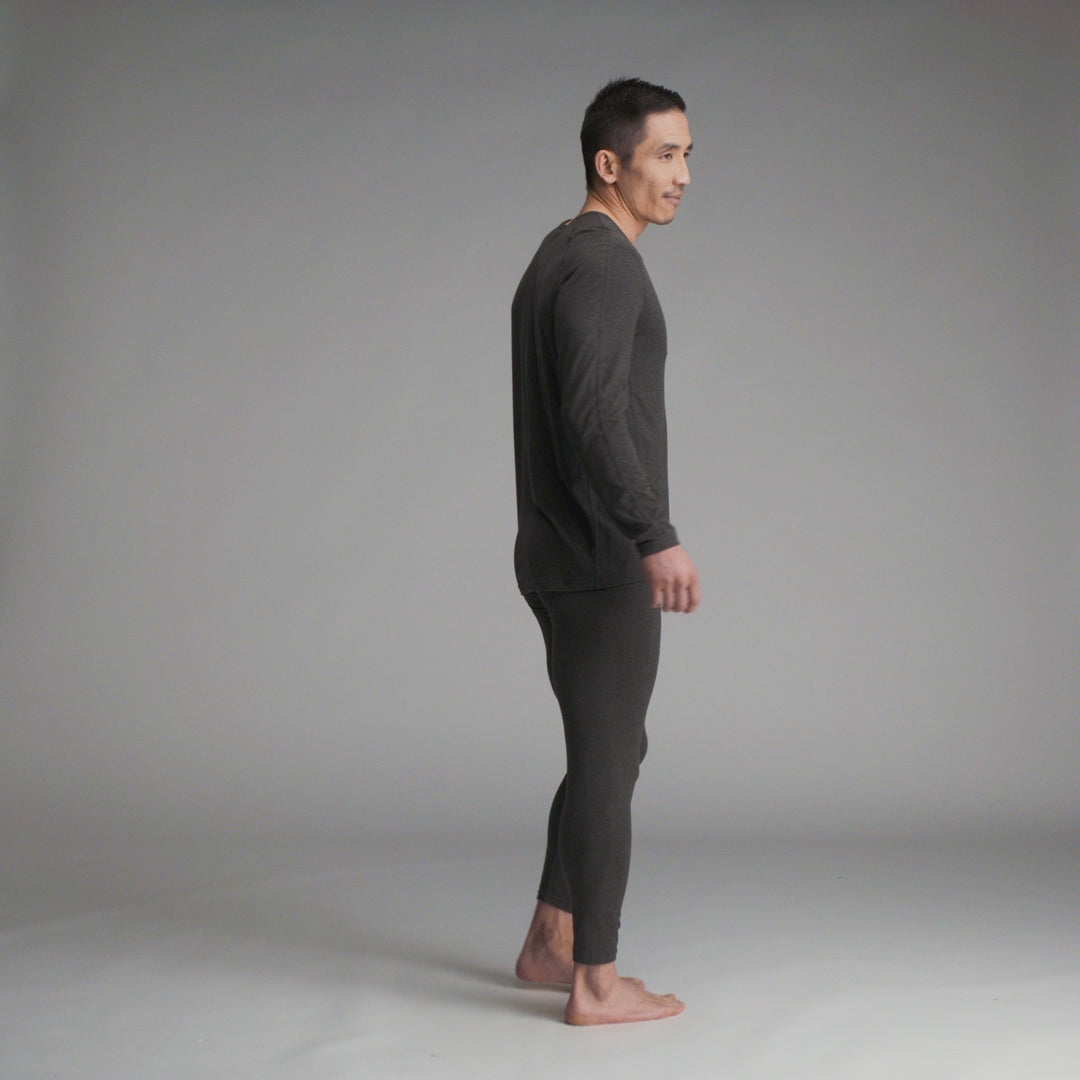Pro Flex Thermal Baselayer Top: Heather Navy from BN3TH Underwear