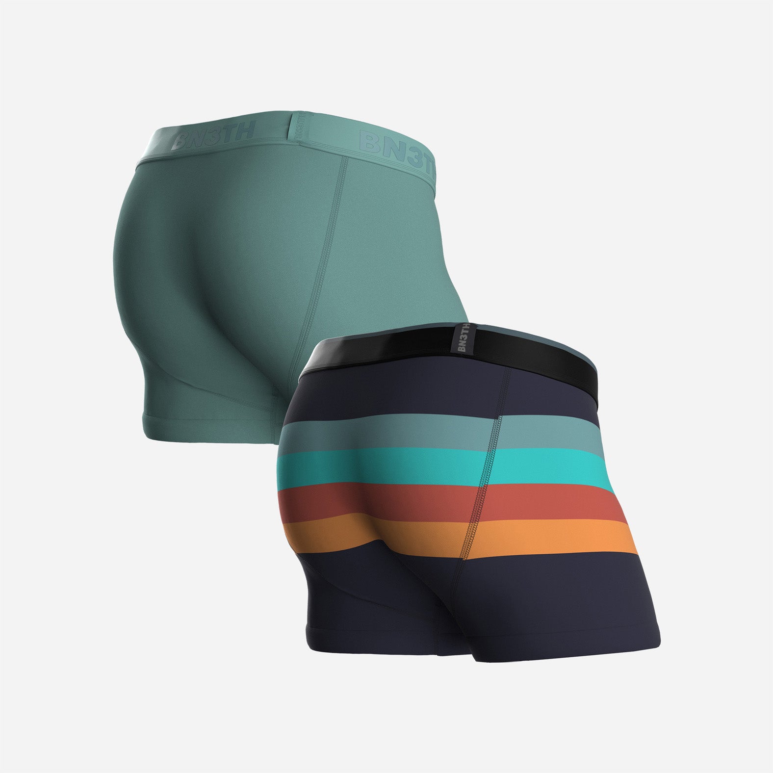 CLASSIC TRUNK: AGAVE/RETROSTRIPE DARK NAVY 2 PACK