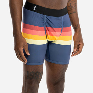 PRO AGUA X BOXER BRIEF: RETROSTRIPE NAVY