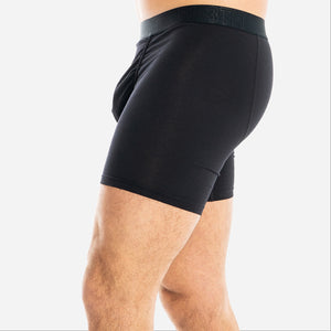 MERINO BOXER BRIEF: BLACK