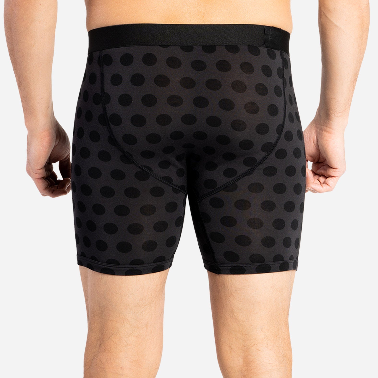 Classic Boxer Brief: Polka Dot Black Wolf