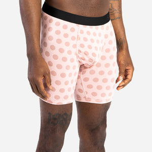 CLASSIC BOXER BRIEF: POLKA DOT DIRTY PINK