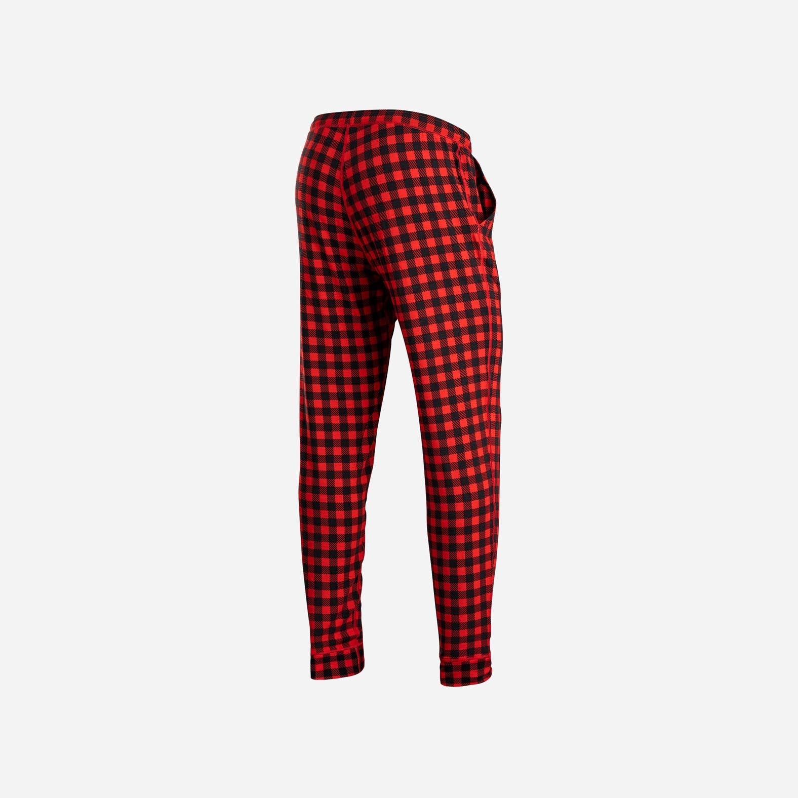 PJ PANT: BUFFALO CHECK RED