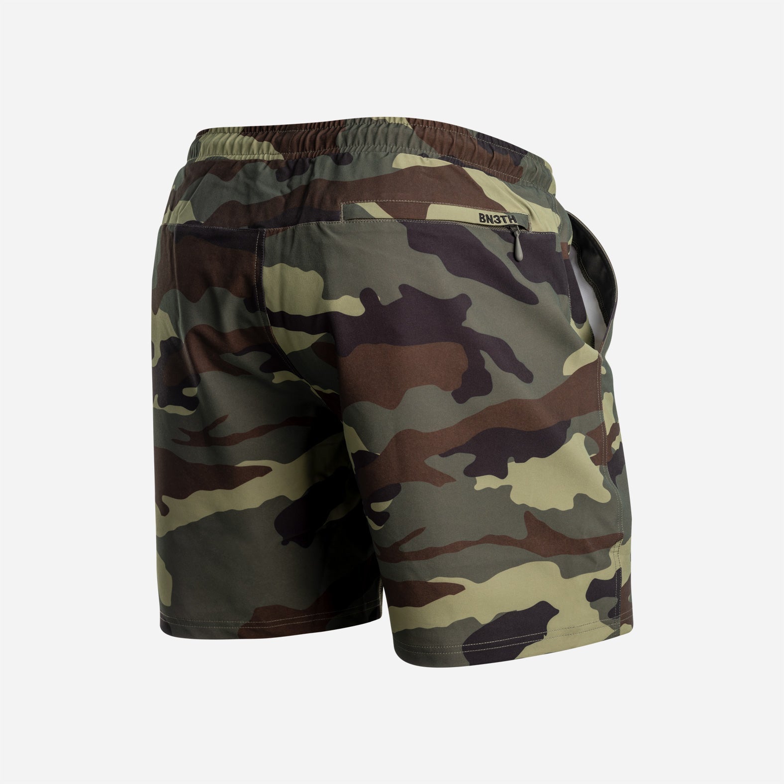 AGUA VOLLEY 2N1 SWIM SHORT 7": CAMO GREEN