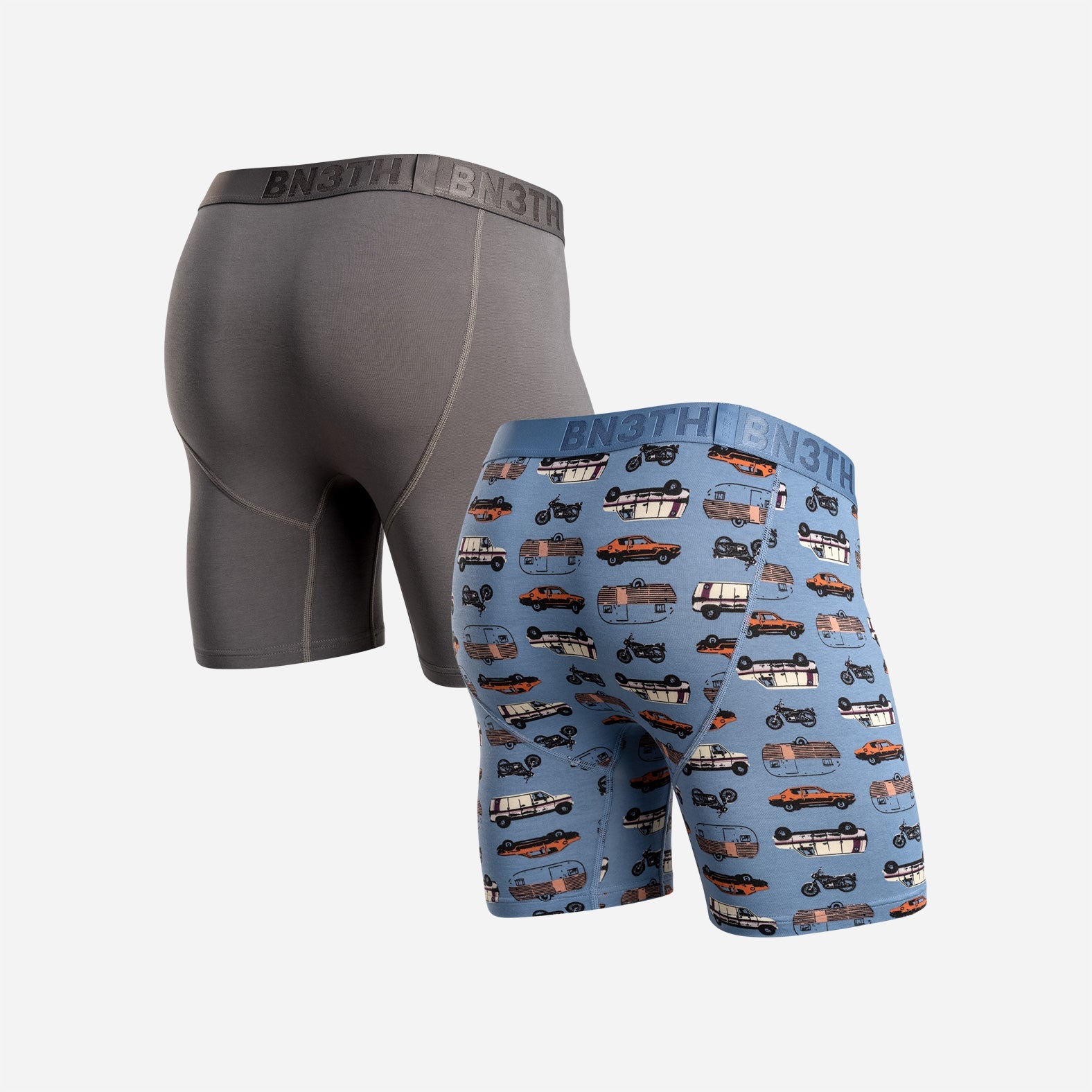 CLASSIC BOXER BRIEF: GARGOYLE/ON THE ROAD FOG 2 PACK
