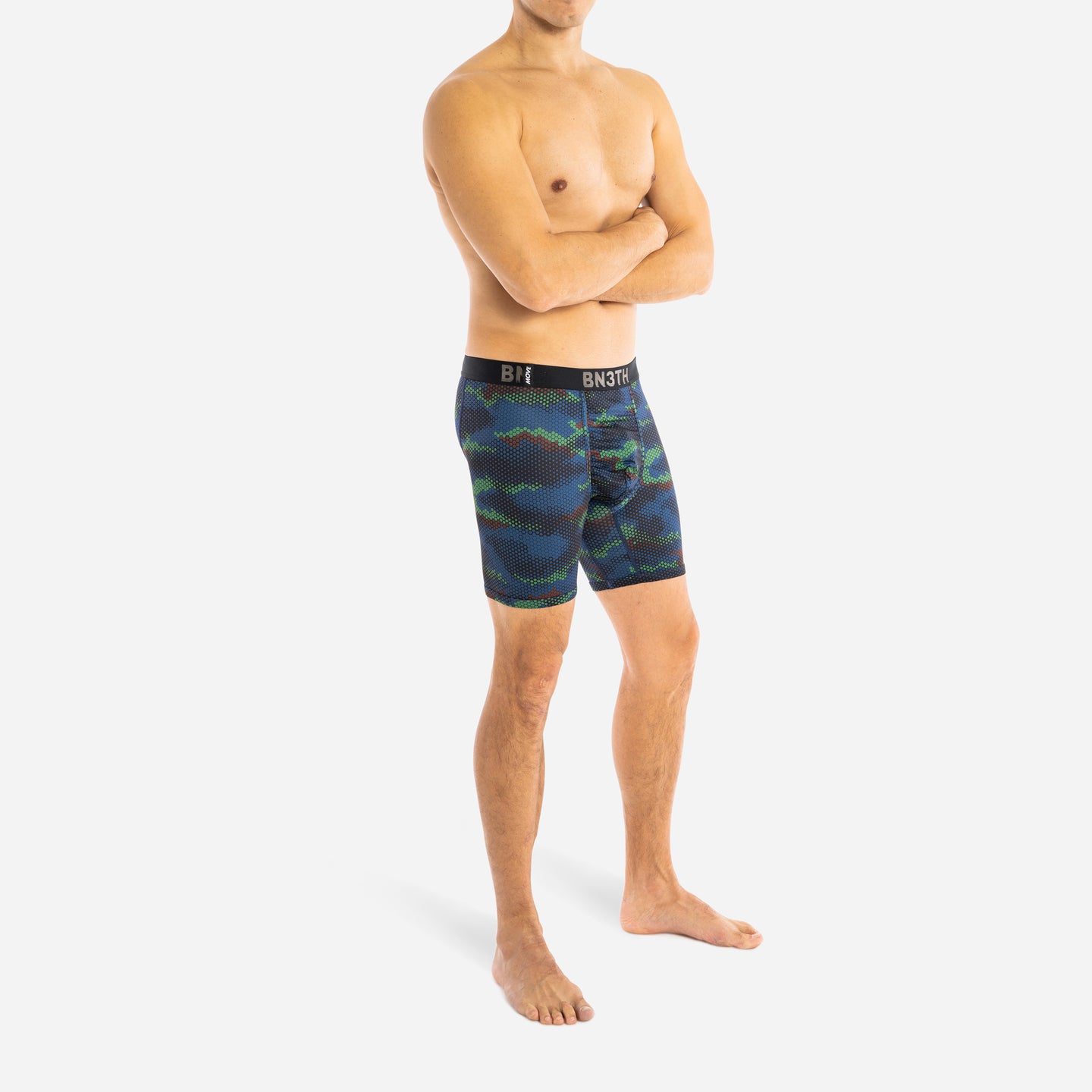 PRO BOXER BRIEF : HEX CAMO NAVY
